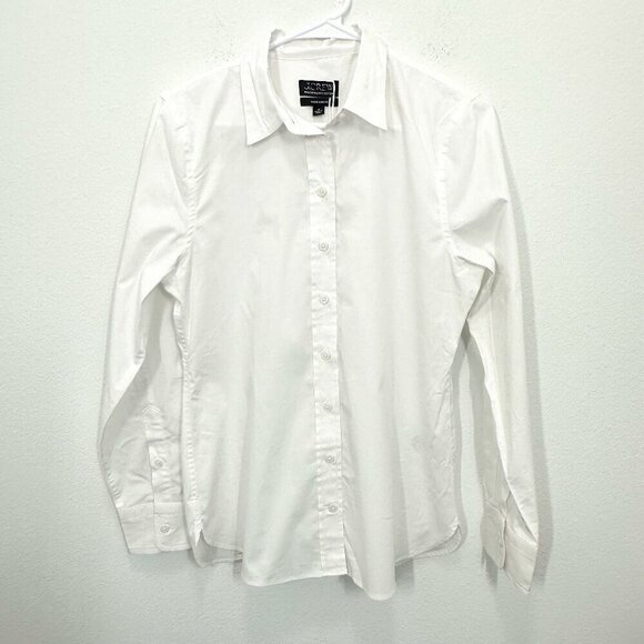 J. Crew Women's Size 8 Wren slim shirt in stretch cotton poplin Preppy Chic NWT - Picture 2 of 10
